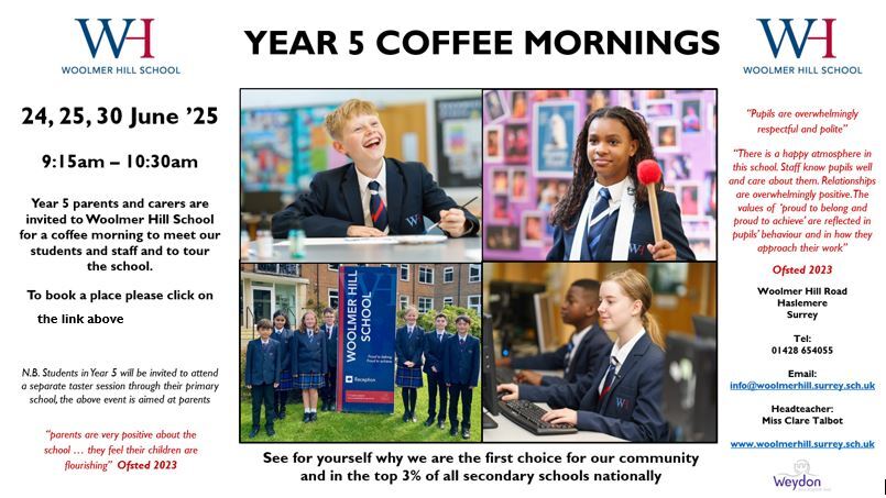 Yr 5 coffee mornings website 2025